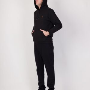 Premium Kapişonlu Sweatshirt Siyah %100 Pamuk YENİ